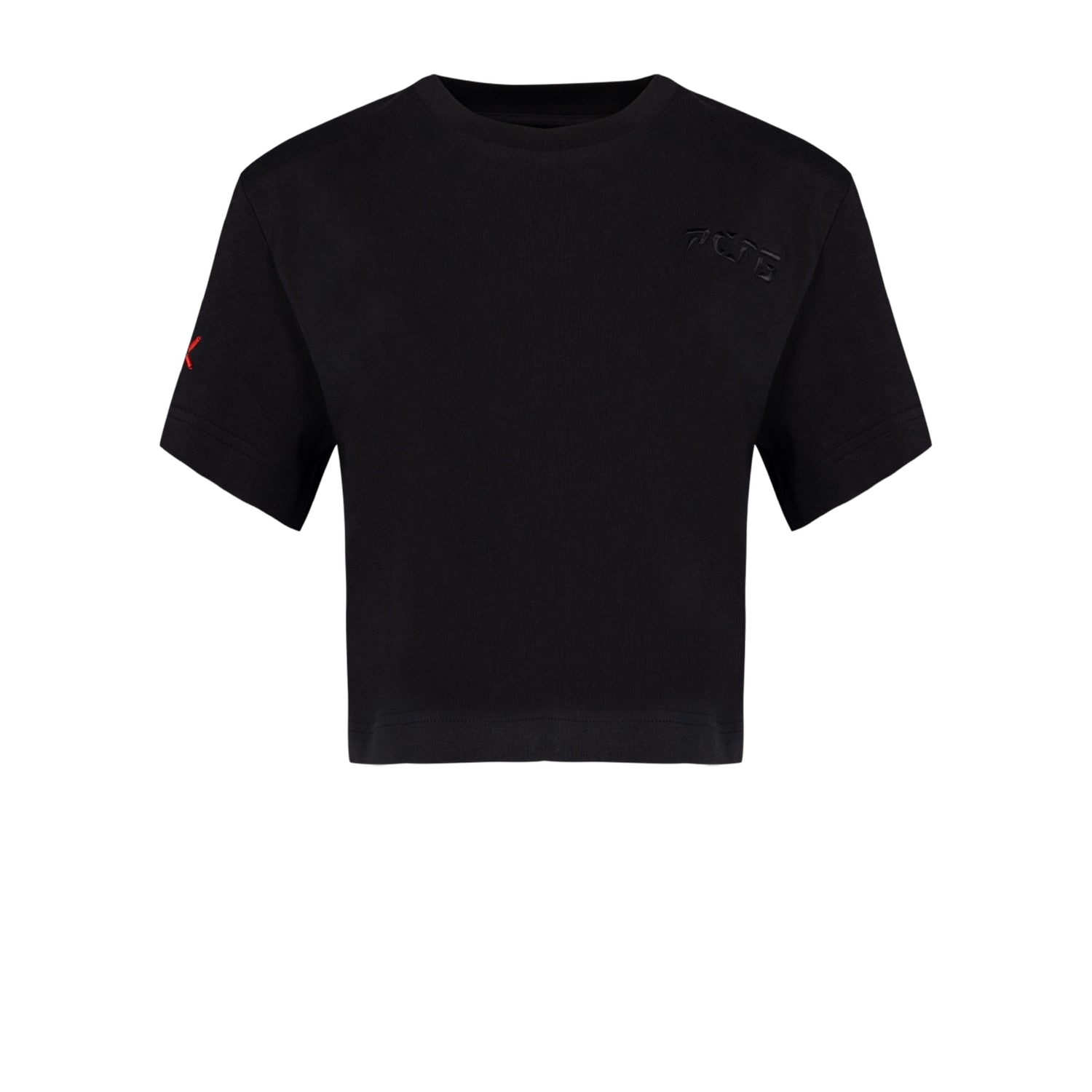 YOUR *ITCH SHOULDER PADDED T-SHIRT - JET | Women's Crop tops - PCFG - Modalova