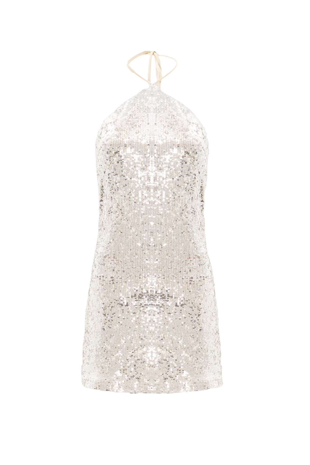 Nina Sequined Halter Mini Dress | Women's Mini dresses - Lora Istanbul - Modalova