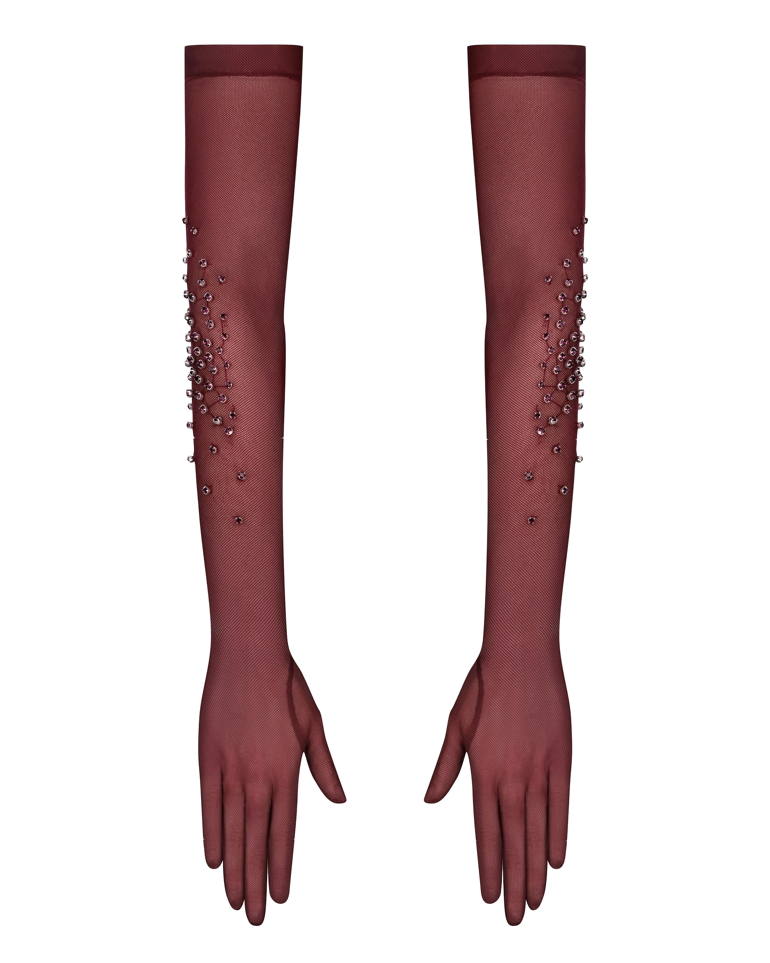 Sheer Embellished Gloves | Women's Long gloves - NDS The Label - Modalova