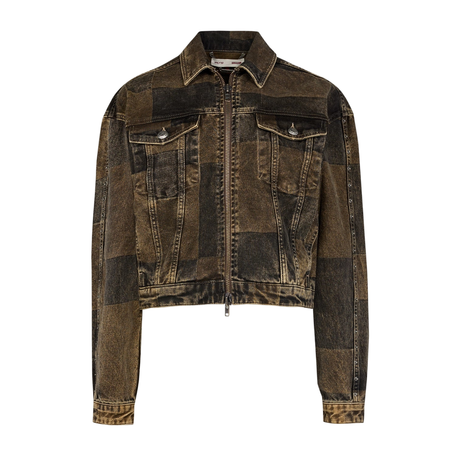 YOUR *ITCH COLORBLOCKED DENIM JACKET - | Women's Denim jackets - PCFG - Modalova