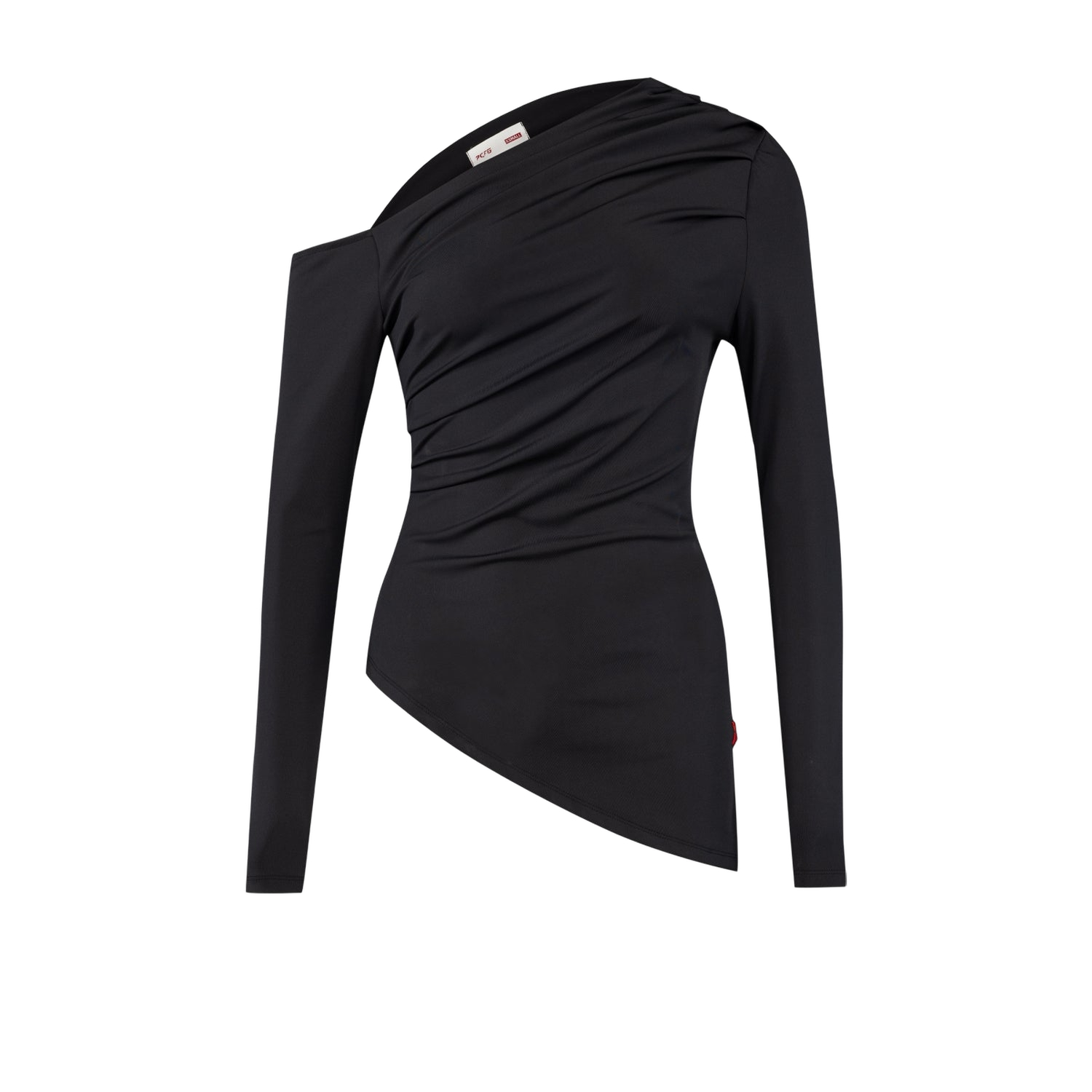 YOUR *ITCH DRAPED LONG SLEEVE TOP - JET | Women's Long sleeve tops - PCFG - Modalova