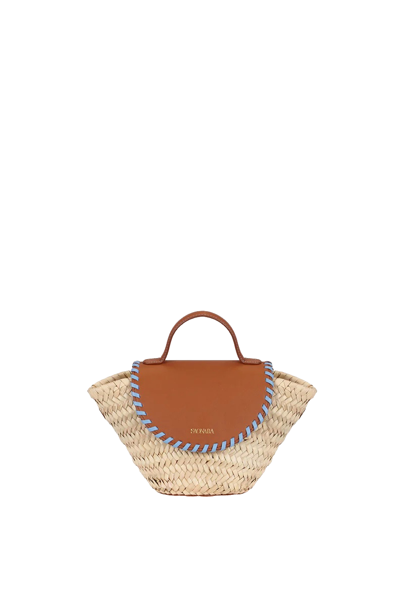 COQUETTE CARAMEL/BLUE SKY SKIN | Women's Mini bags - Saonara - Modalova