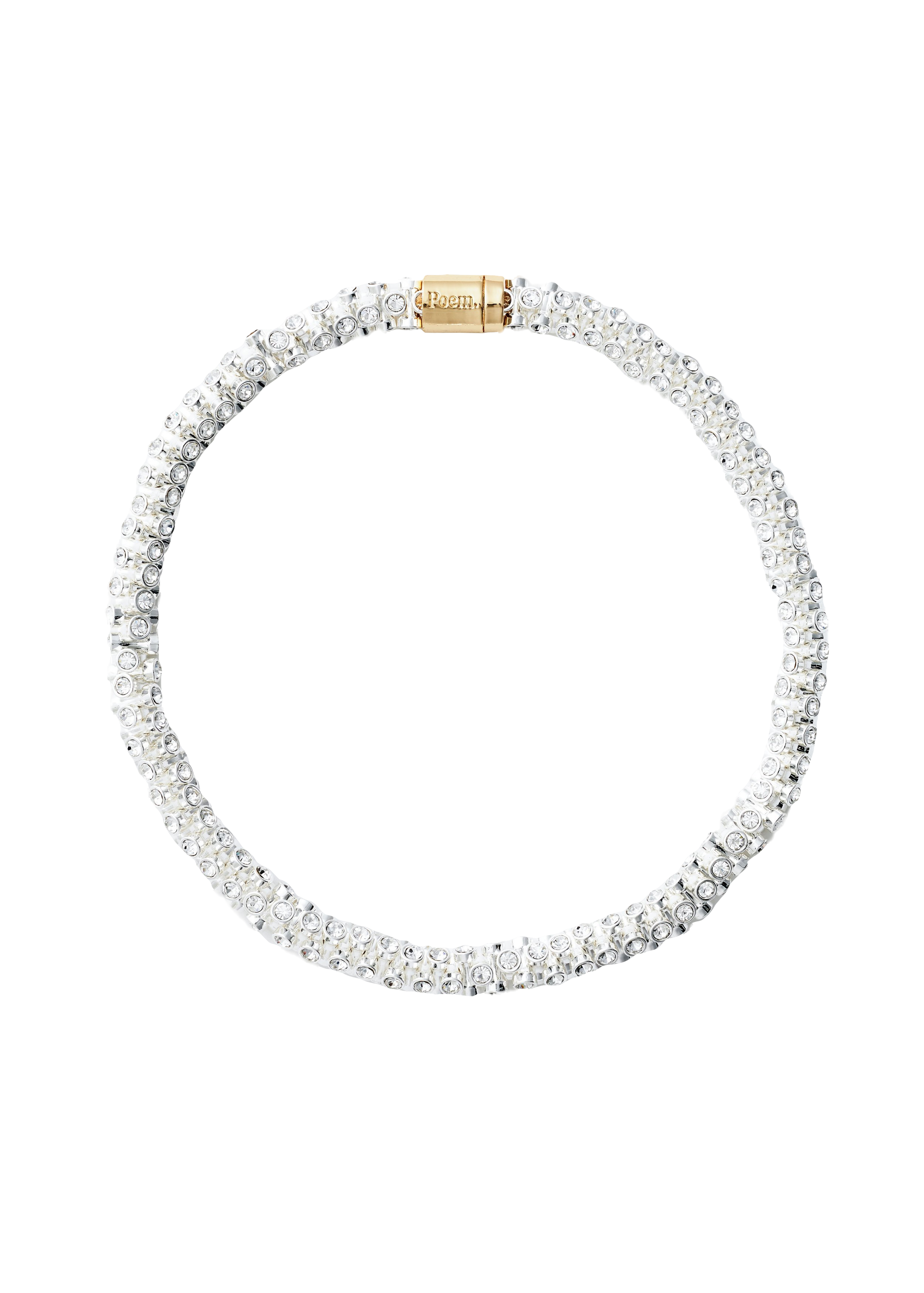 Spine necklace - Rhinestones - Long | Women's Necklaces - POEM Objects - Modalova