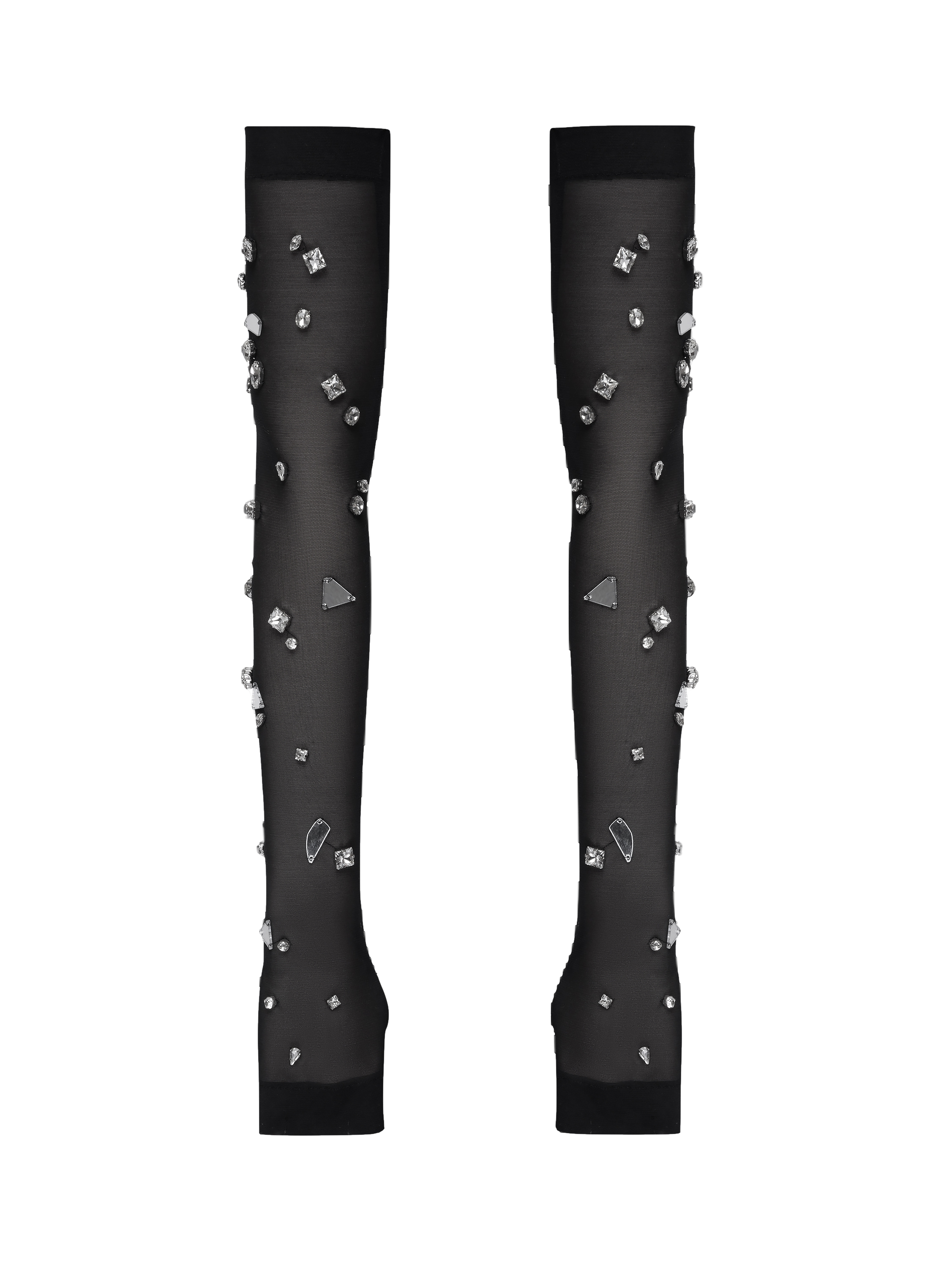 Crystal Embellished Fingerless Gloves | Women's Gloves - NDS The Label - Modalova