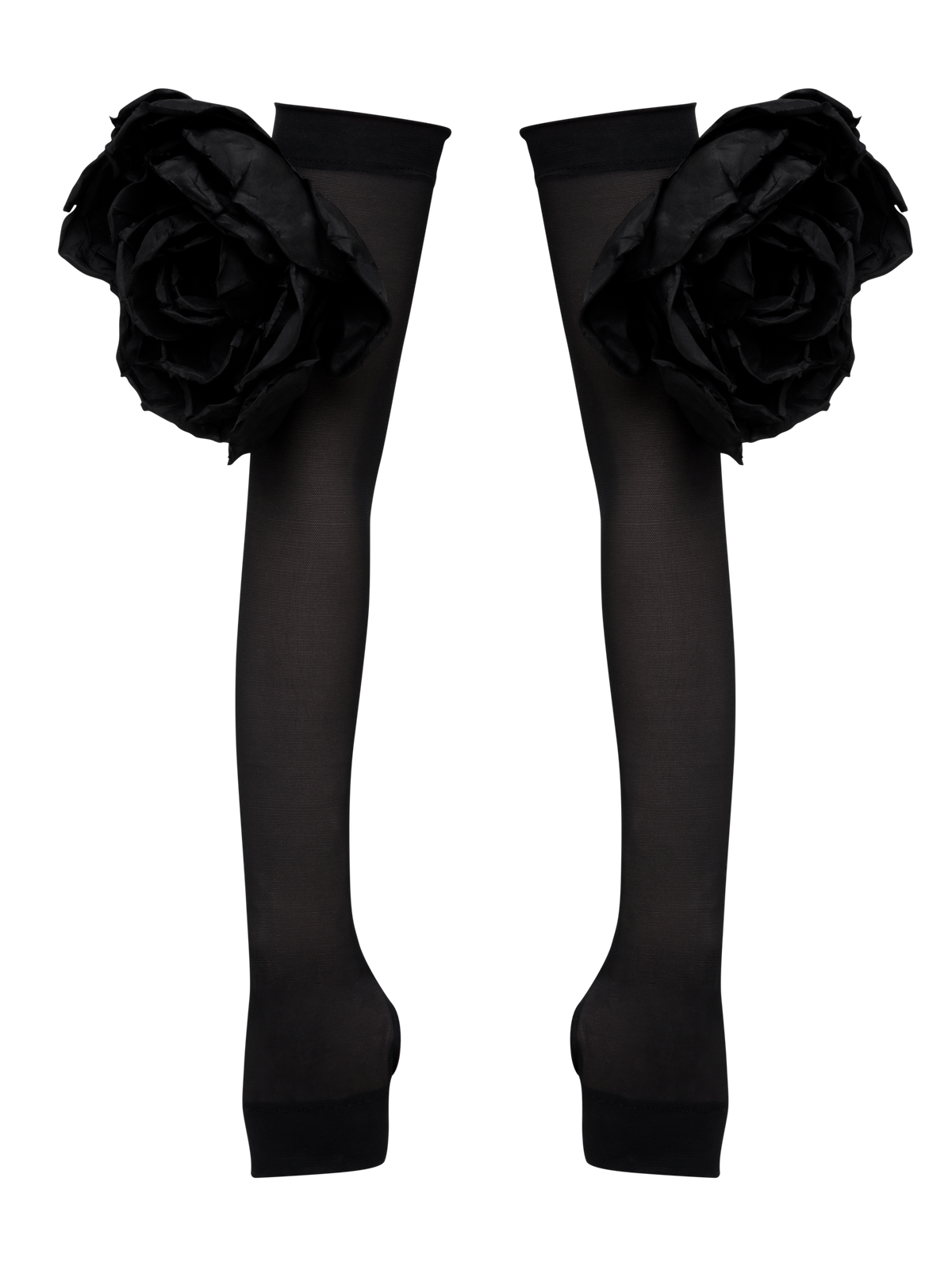 FINGERLESS GLOVES WITH FLORAL EMBELLISHMENTS | Women's Gloves - NDS The Label - Modalova