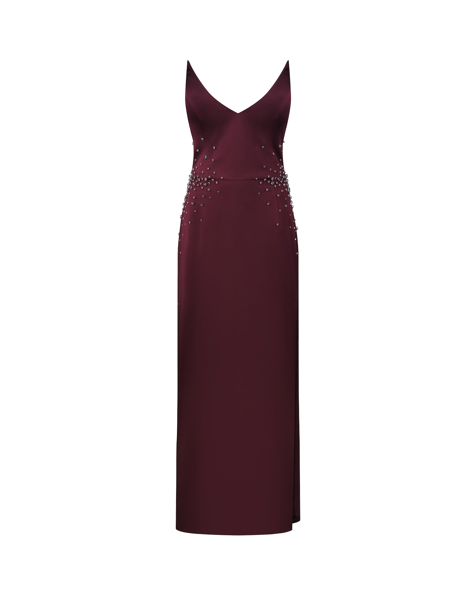 Crystal Embellished V-Neck Strapless Gown | Women's Maxi dresses - NDS The Label - Modalova
