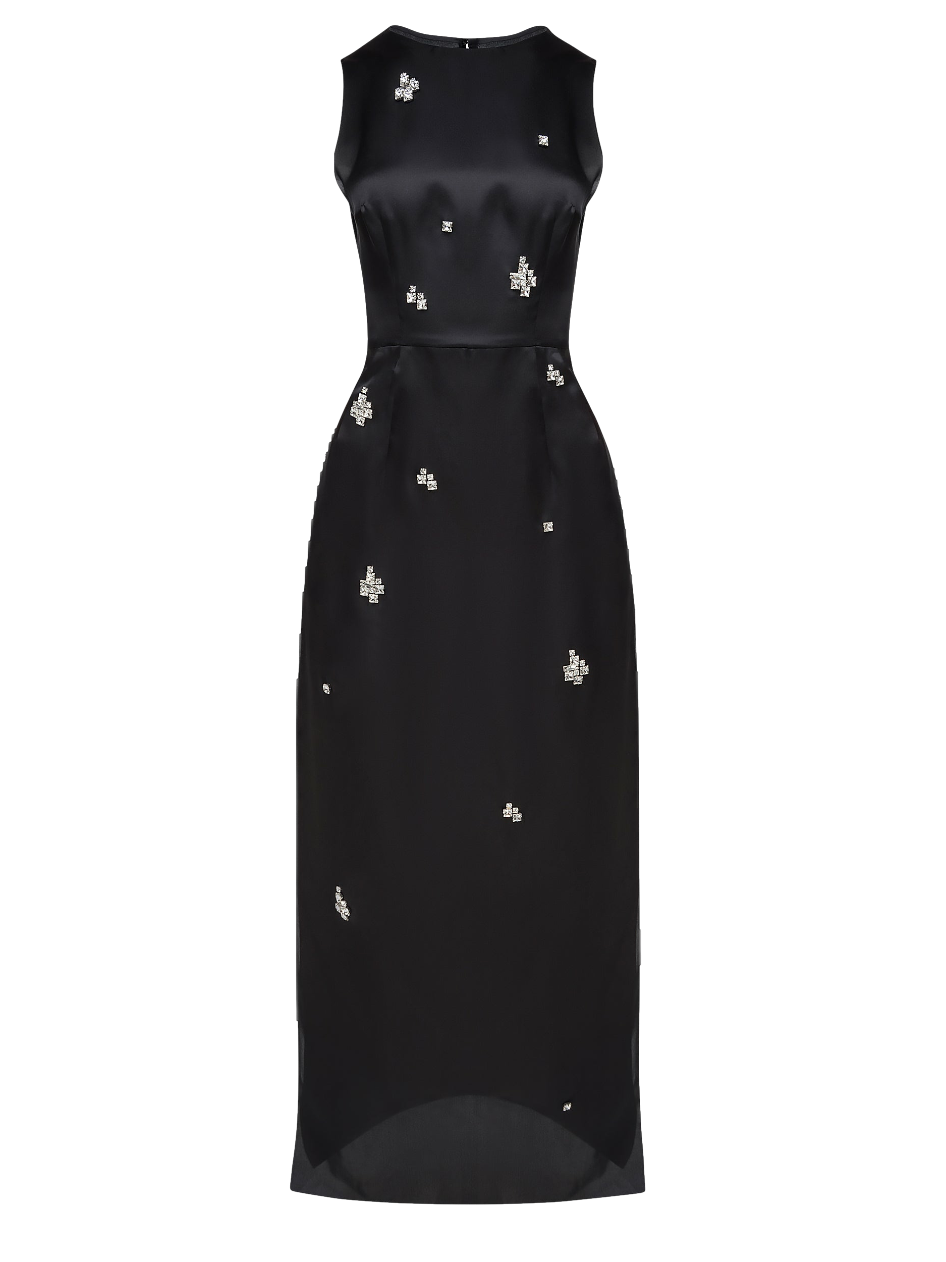 SILK ORGANZA COLUMN DRESS WITH JEWEL EMBELLISHMENTS | Women's Maxi dresses - NDS The Label - Modalova