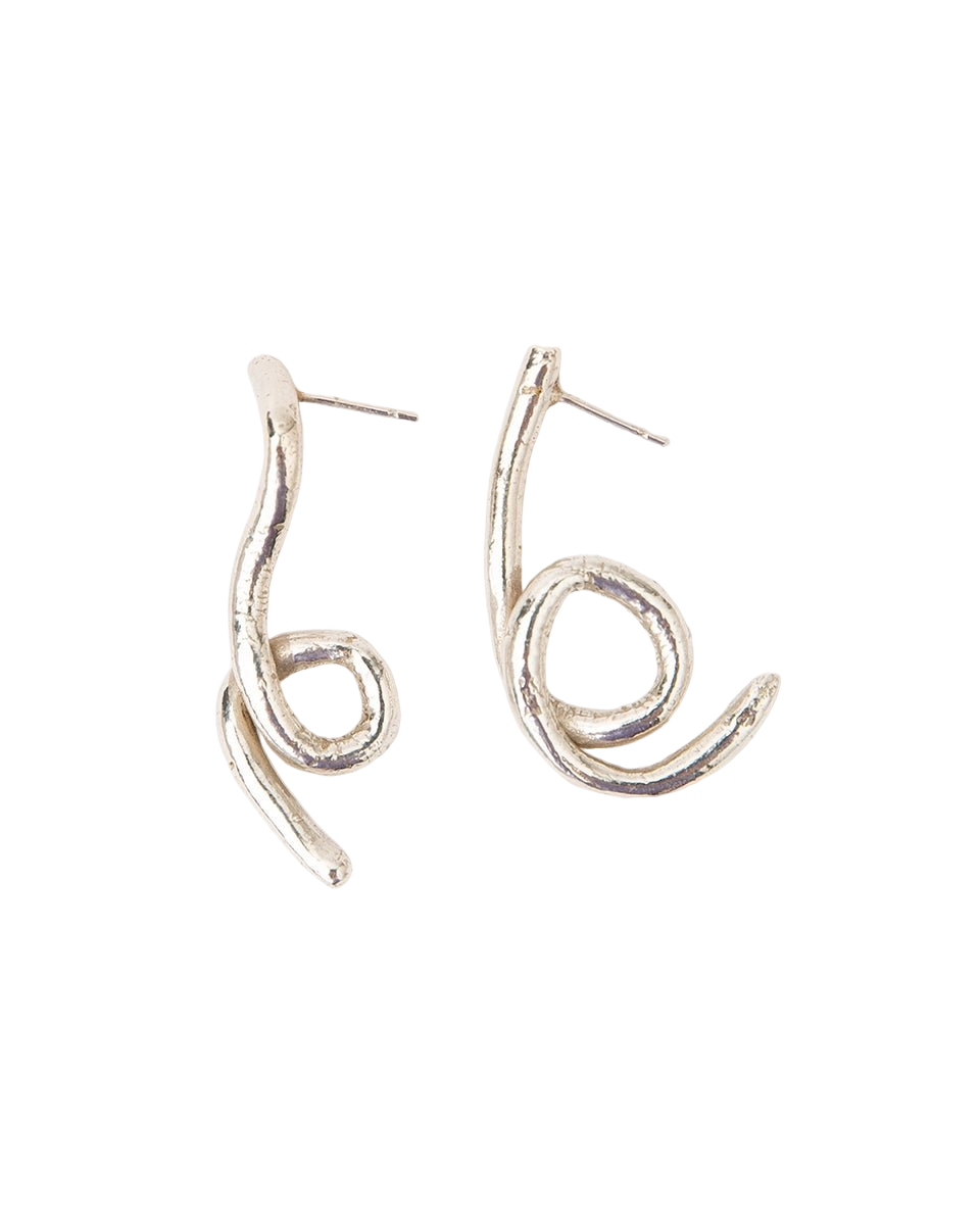ALGA EARRINGS SILVER | Women's Earrings - Carolina De Barros - Modalova