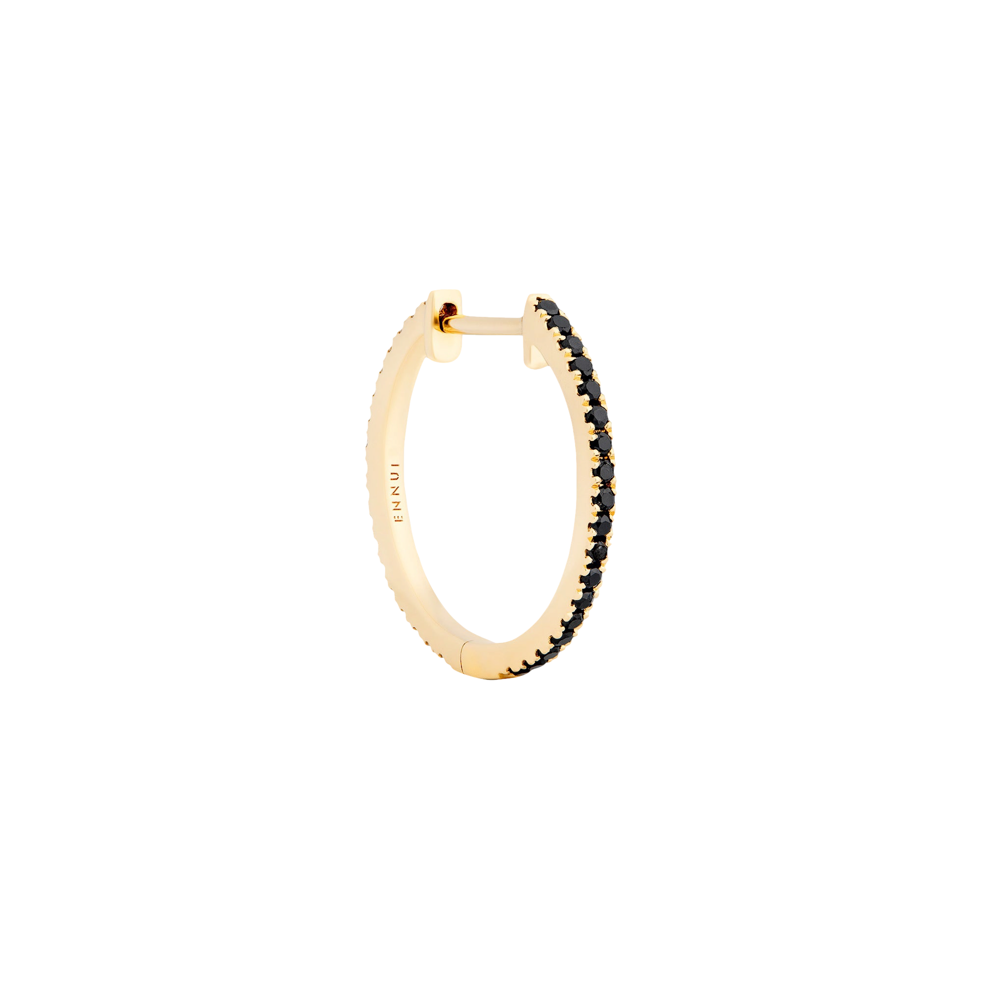 HOOP BLACK/WHITE DIAMOND & YELLOW - 16MM | Women's Earrings - ENNUI - Modalova